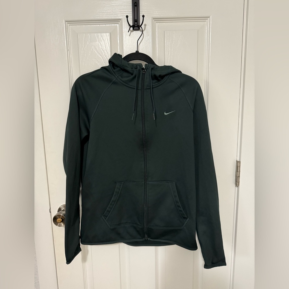 Nike Forest Green Dri-FIT Zip Up Hoodie